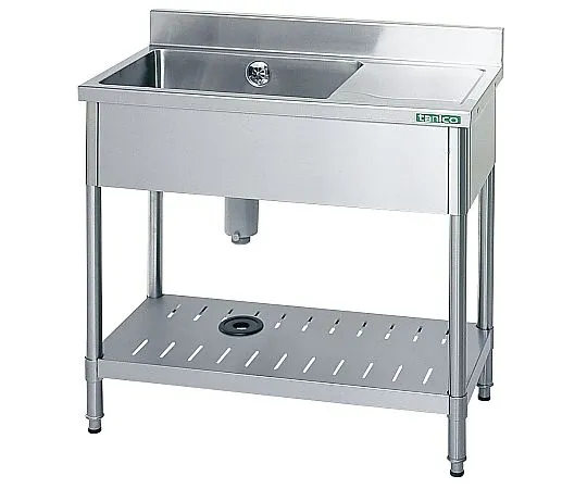 62-6508-06　［Discontinued］18-0 Single Tank Sink (With Back Guard) With Right　T-1SB-945