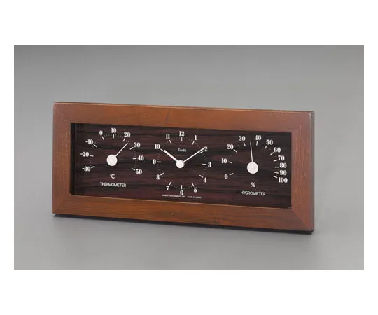62-9156-27　［Discontinued］[With Thermo Hygrometer] Wall, Table Clock　EA798CN-13