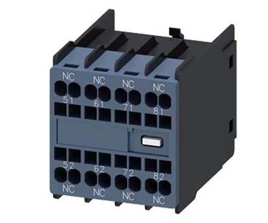 63-9682-22　Siemens Sirius Innovation 3RH29, 4NC (4), Auxiliary Switch Block, Snap-On, 10 A　3RH2911-2GA04