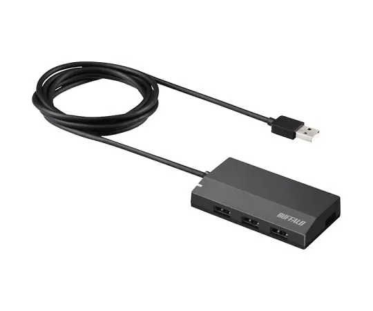 64-3773-84　［Discontinued］USB2.0 Standard 4 Port Self-Powered Hub Black　BSH4A120U2BK