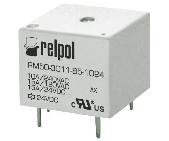 63-8409-56　Relpol SPDT Non-Latching Relay PCB Mount, 3V dc Coil, 15A　RM50-3011-85-1003