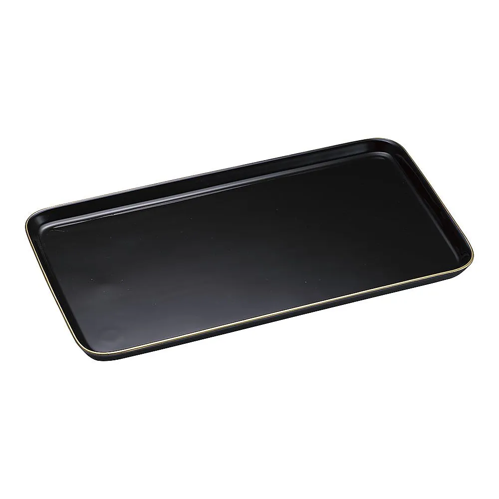 62-6580-18　［Discontinued］Ceramic Cake Tray Square (Gold Wire)　EM-17-KS