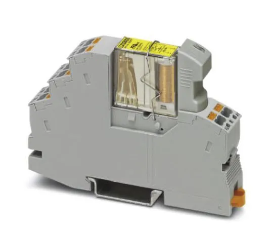 63-8412-13　Phoenix Contact RIF-1-RPT-LDP-24DC/2X21/FG Series DIN Rail Interface Relay Module, DPDT　2908215