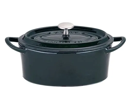 62-6349-07　［Discontinued］Bon Bonaire Cocotte Oval 26 cm Majorica Green