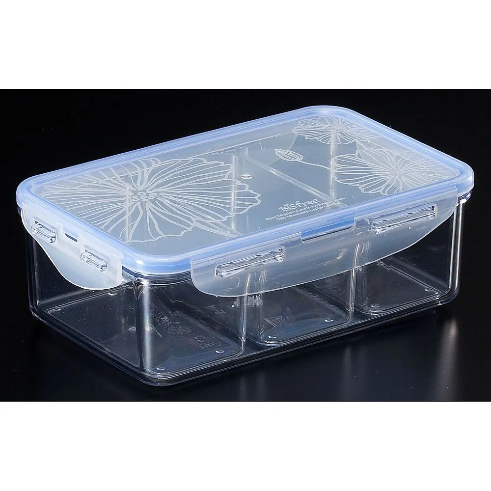 62-6389-80　［Discontinued］L&L Bis-free Container Partitioned 3 Partitions　LBF817C
