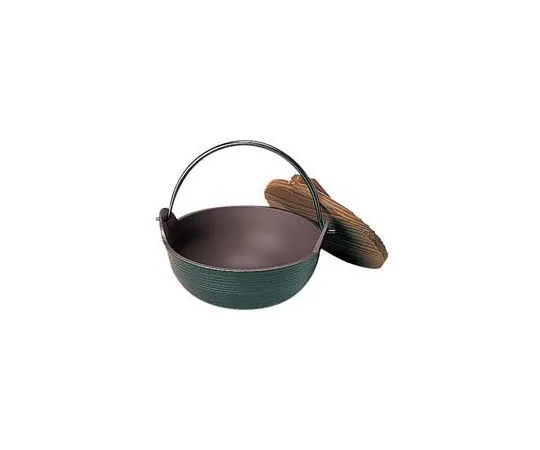 62-6791-81　［Discontinued］Pentagonal Aluminum Teflon Country Pot (Fluorine Finish) 17 cm