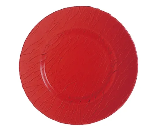 62-6835-32　［Discontinued］Mineral Color Service Plate 32 cm Red　J8270