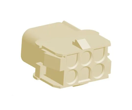 63-8390-91　TE Connectivity Universal MATE-N-LOK Female Connector Housing, 6.35mm Pitch, 6 Way, 2 Row　2178773-1