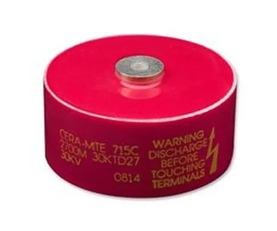 63-8400-61　Vishay Single Layer Ceramic Capacitor (SLCC) 3.3nF 40kV dc -20 → +80% Y5U Dielectric 715C Series　715C40DKD33