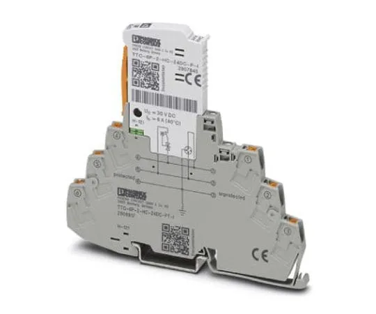 63-8442-32　Phoenix Contact TTC-6P-2-HC-24DC-PT-I Series 30 V dc Maximum Voltage Rating 5 (Discharge)kA Maximum Surge Current Surge　2906817