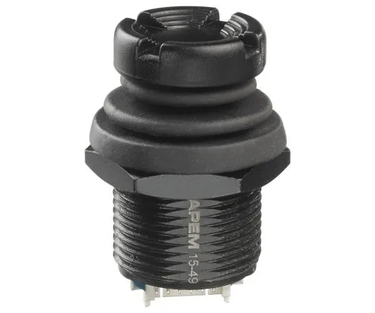 63-9691-84　IP67, IP69K Thumbstick, 3 axes, 50 mA 6-Pin Connector 12V dc 6PST, -45 → +65°C　NVH1D1C0CP2S