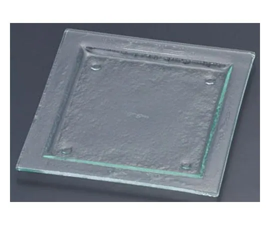 62-6835-61　［Discontinued］Tiger Glass Square Plate 205 Clear　163-192-00