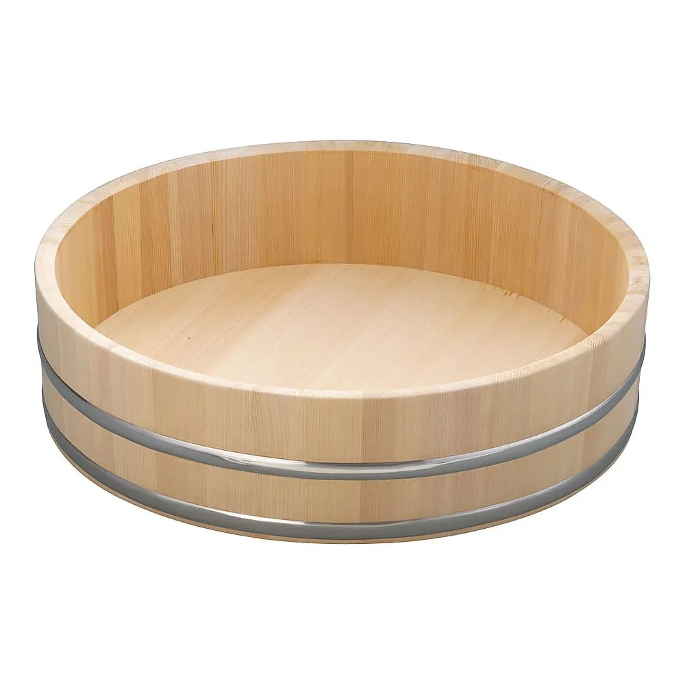 62-6472-10　［Discontinued］Wooden Stainless Steel Hoidai (Sawara Wood) 66 cm