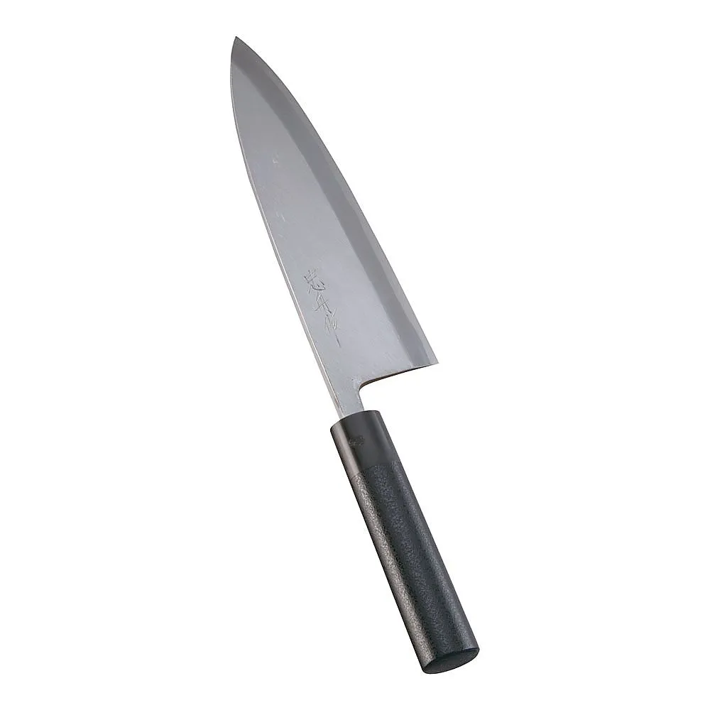 62-6408-09　［Discontinued］Kabuki Harmony, Kitchen Knife, Chushune, blade 24 cm, black stone