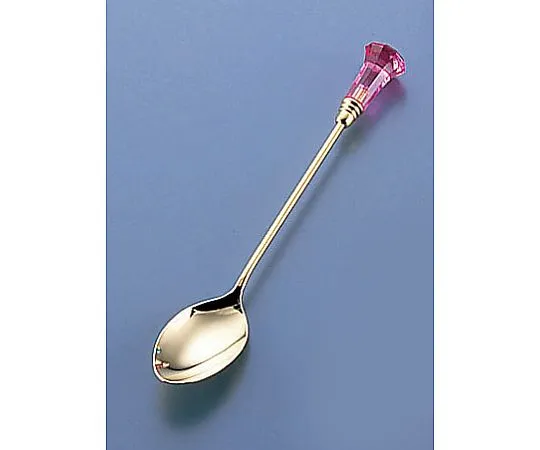 62-6720-95　［Discontinued］Leg*** Gold Coffee Spoon Pink