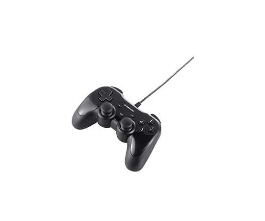 64-3773-76　［Discontinued］USB Game Pad 12 Button with Vibration Function Black　BSGP1204BK