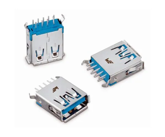 63-8359-59　Wurth Elektronik WR-COM Series, Vertical Through Hole, Version 3.0 Type A USB Connector, Receptacle　692121430000