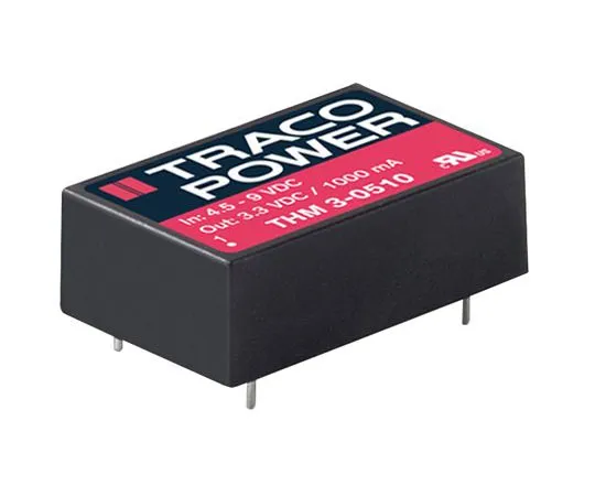 63-8418-82　TRACOPOWER THM 3 3W Isolated DC-DC Converter PCB Mount, Voltage in 18 → 36 V dc, Voltage out 24V dc　THM 3-2415