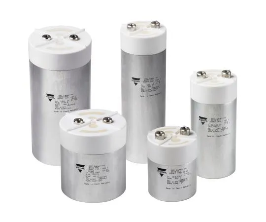 63-8428-37　Vishay 390μF Power Factor Correction Capacitor PFC 2kV dc ±5% Tolerance Plug In HDMKP Series　HDMKP 2.0-390 I