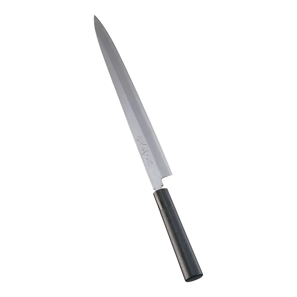 62-6407-90　［Discontinued］Kabuki Harmony Kitchen Knife Choju Yanagi Blade 33 cm Kuroishi