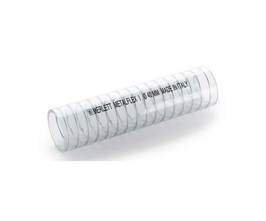 63-8443-55　Merlett Plastics PVC Flexible Tube, Clear, 17.5mm External Diameter, 10m Long, 30mm B*** Radius, Industrial Liquids　251012RS10