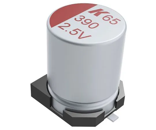 63-8390-53　KEMET 330μF 10V dc Aluminium Polymer Capacitor, Surface Mount 8.3 x 8.3 x 7.5mm +105°C 3.2mm 8.3mm　A765KH337M1ALAE017