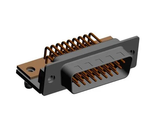 63-8431-66　Norcomp 781, SEAL-D Series, 26 Way Right Angle Plug-In Mount PCB D-sub Connector Plug, 2.286mm Pitch, with #4-40 Insert　781-M26-113R141