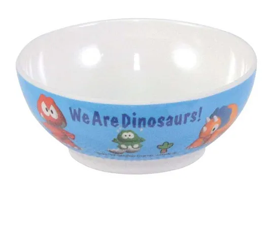 63-7201-75　［Discontinued］Melamine Children's Dinosaur Soup Bowl (Body) MC-32D　0382380
