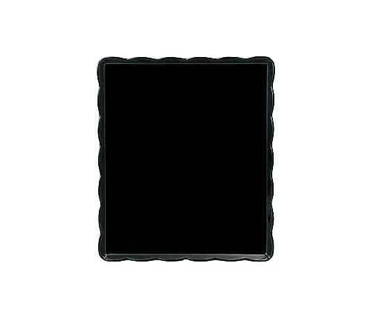 62-6580-20　［Discontinued］Wave Melamine Cake Tray (Black)　YO-3035-K