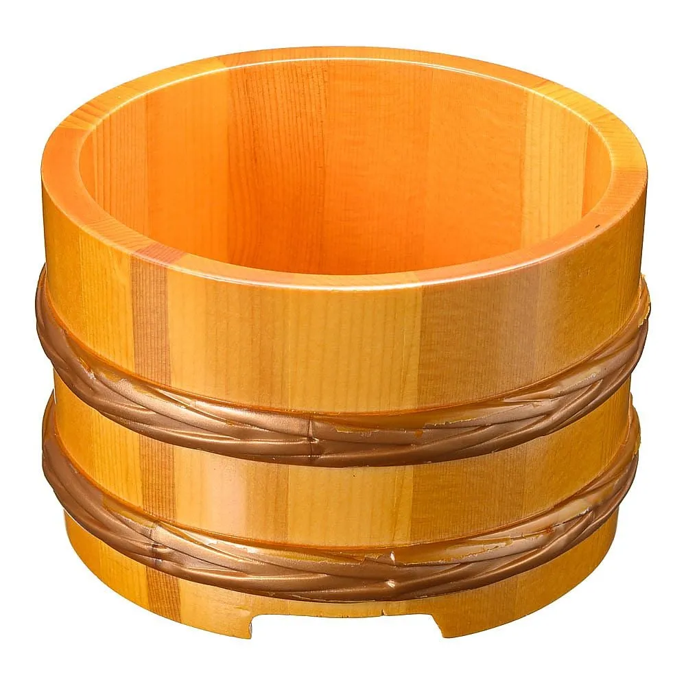 62-6854-04　［Discontinued］Oke-shaped rice bowl (sawara-colored) meat　31014
