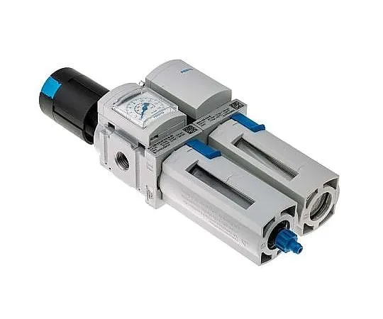 63-9694-14　Festo G 1/4 FRL Assembly, Manual Drain, 40μm Filtration Size　MSB4-1/4-FRC5:J1M1