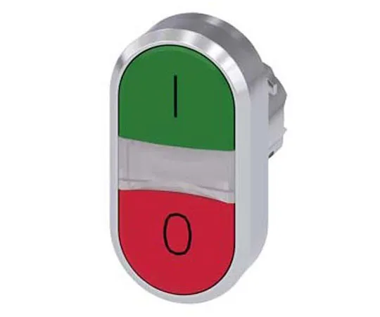 63-8436-91　Siemens SIRIUS ACT Series, Green, Red Push Button, Momentary, 22.3mm Cutout　3SU1050-3AB42-0AK0