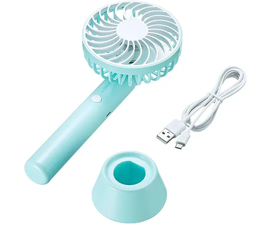 64-0910-23　［Discontinued］Handheld USB Fan Blue　USB-TOY95BL
