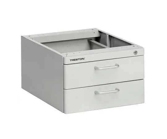 63-8442-80　Treston Grey 2 Drawer Unit, 245mm x 370mm x 460mm　LMC02