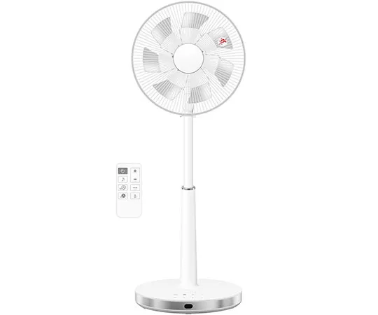 63-3966-22　［Discontinued］30 cm DC High Living Fan White Silver　YHX-HGD30WS