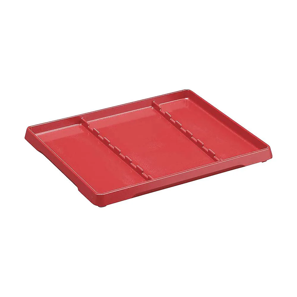 62-6758-63　［Discontinued］ABS Clay Chopsticks Tray, Red 60002330