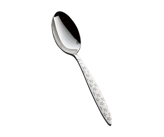 62-6720-66　［Discontinued］(18-8) Passu Maizakura White teaspoon　MX-7