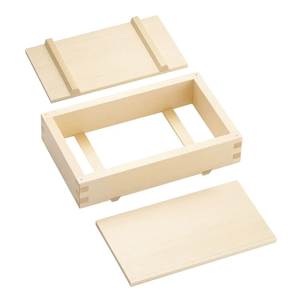 62-6473-79　［Discontinued］Wooden Oshi-zushi (plain wood) Extra Large