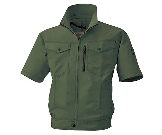 63-5378-08　［Discontinued］Half-Sleeve Jacket D Green S　BK6078-47-S