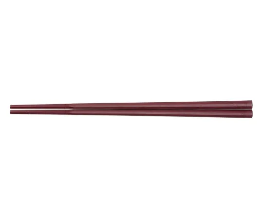 62-6727-74　［Discontinued］10 Square Gurumen Chopsticks 24 cm Red　GM-4017