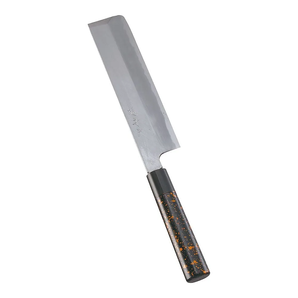62-6408-17　［Discontinued］Kabuki Harmony Hocho-Chushuu Thin Blade 21 cm Black Gold Tea
