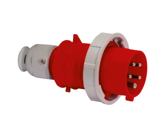 63-9689-54　Bals IP67 Red Cable Mount 3P+N+E Industrial Power Plug, Rated At 32A, 415 V　21241