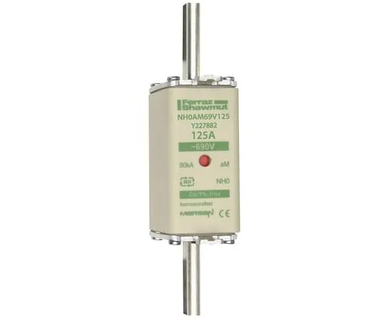 63-9671-96　Mersen 125A 0 NH Centred Tag F***, aM, 690V ac　Y227882C