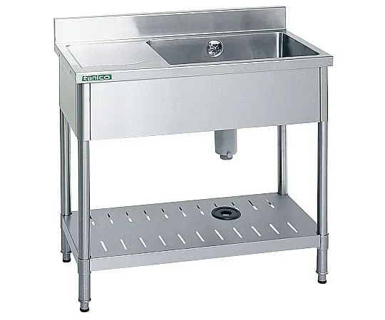 62-6508-09　［Discontinued］18-0 Units with One Tank Sink (With Back Guard) with Left　T-1SB-1045