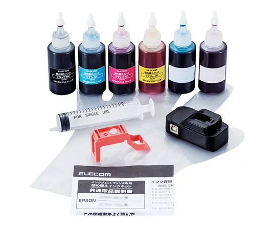 64-2319-12　［Discontinued］Refill Ink Epson KUI -6 CL 6 Color Set (For about 10 doses L size for about 4 doses)　THE-KUIKIT