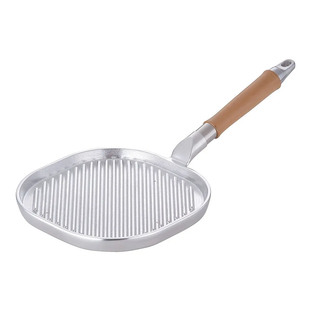 62-6358-64　［Discontinued］Aluminum Cast Wooden Steak Pan Small