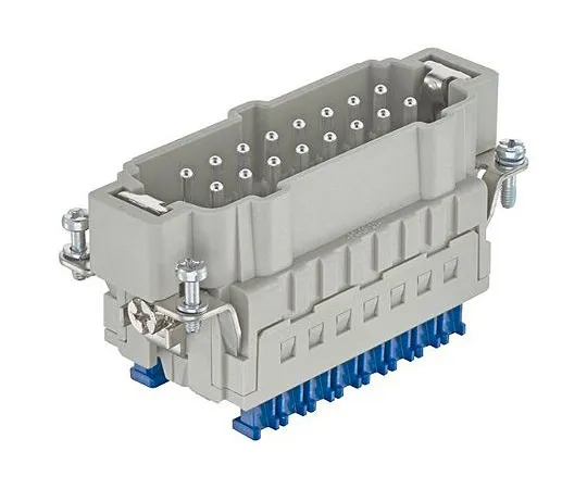 63-9676-18　Han ES Press Series size 32 B Panel Mount Connector Insert, Male, 16 Way, 16A, 500 V　09330162688