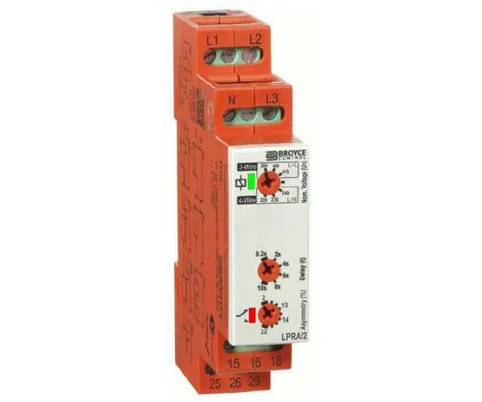 63-8439-55　Broyce Control Voltage Monitoring Relay With DPDT Contacts, 400 V, 3 Phase　LPRA/2 400V