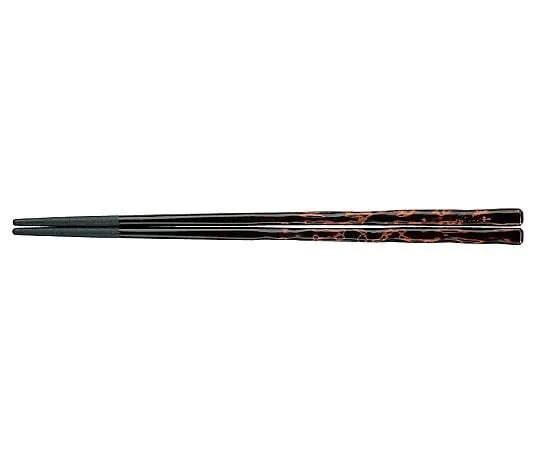 62-6727-26　［Discontinued］PBT Rough Carved Tip Chopsticks (10 Meals) Tortoiseshell 90030645