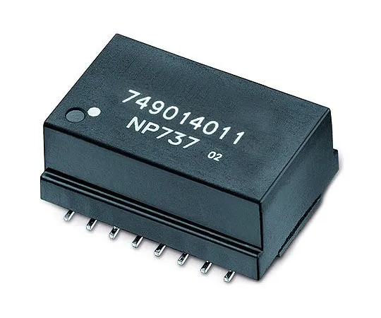 63-8430-12　Surface Mount Lan Ethernet Transformer, 24.55 x 18.25mm, 0 → +70 °C　749014011